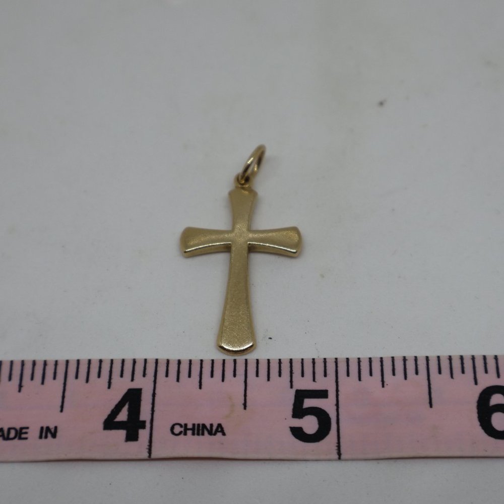14K Yellow Gold Cross Pendant